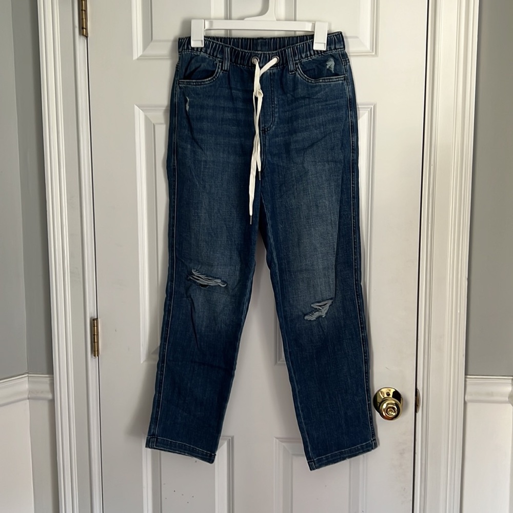 USED- aerie jeans with scrunch waist band